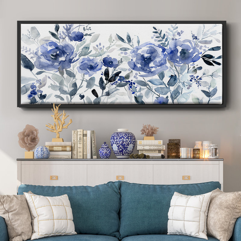 Painters Field of Flowers - Toile encadrée, H 8 po x l 20 po