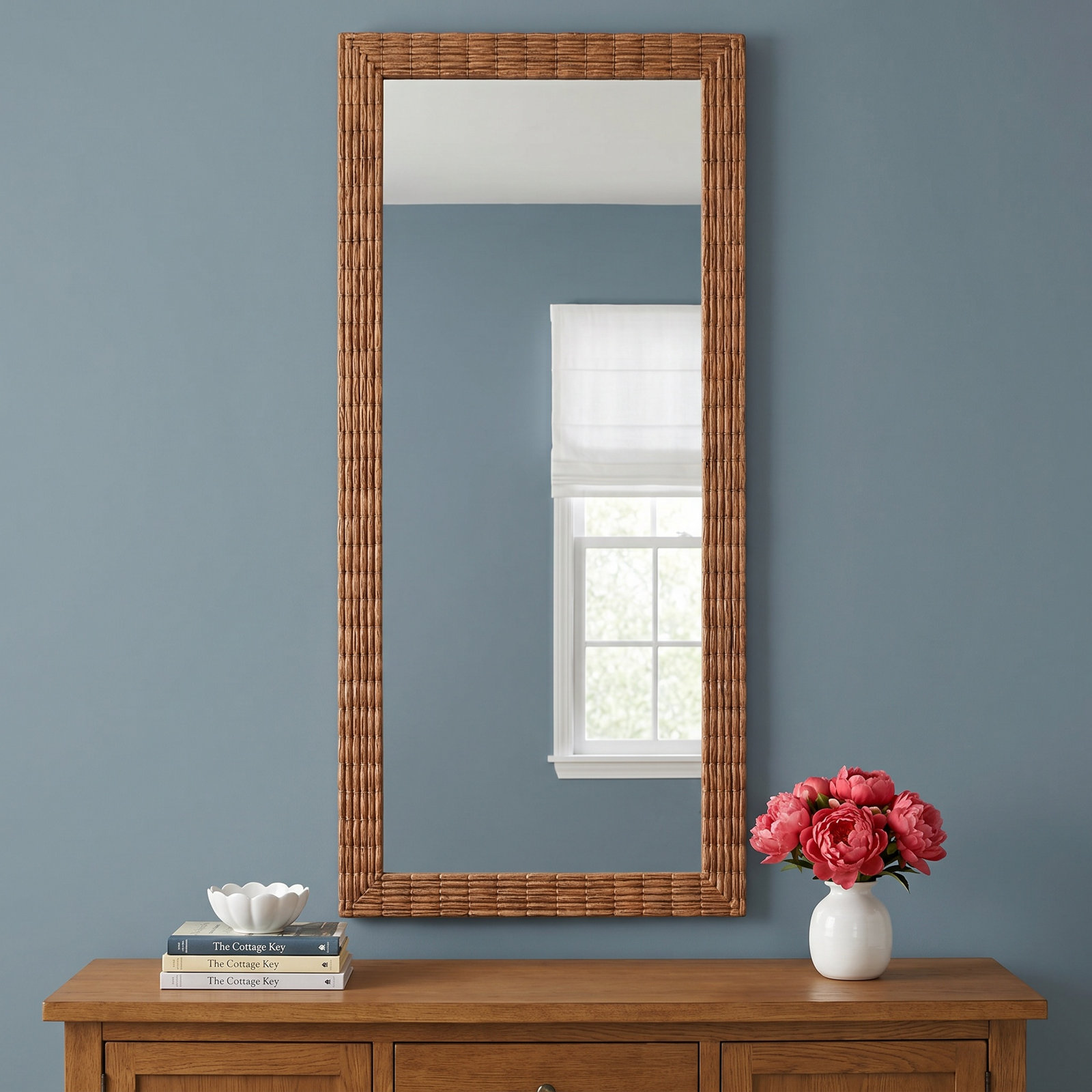 Rosalie Seagrass Rectangle Mirror