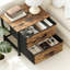 39.6cm W Metal Bedside Table