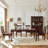 Antique solid wood dining table-1689930096