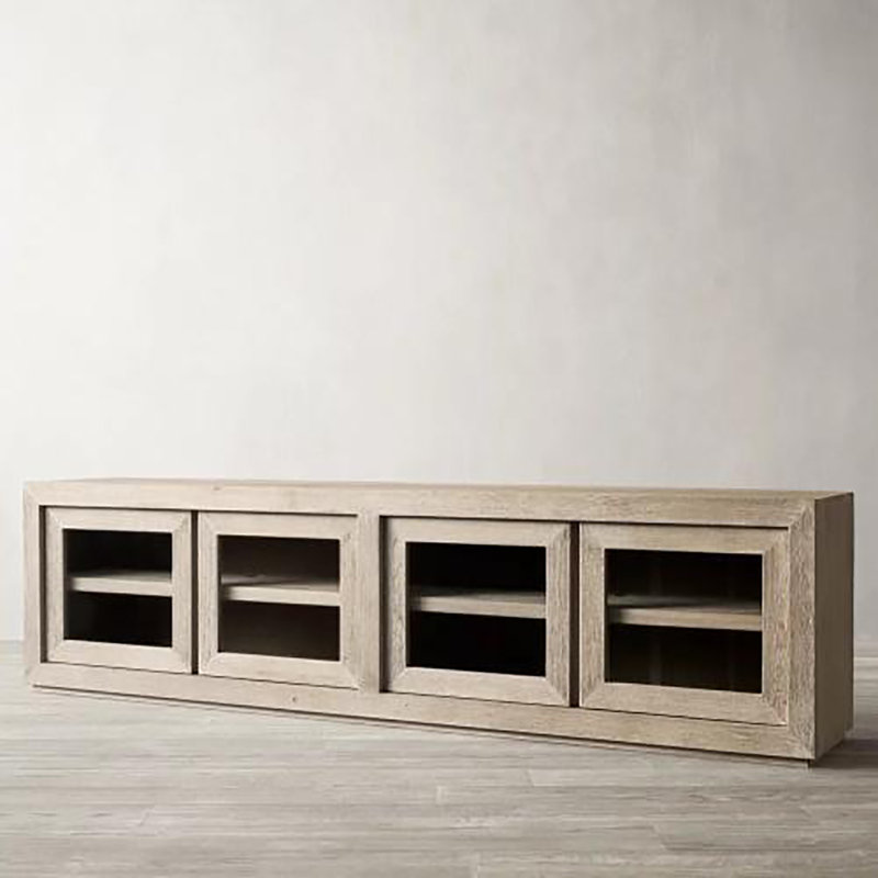 Meuble télé américain simple, Gris clair