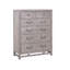 Commode à cinq tiroirs Fusion, aucun assemblage requis, finition aube