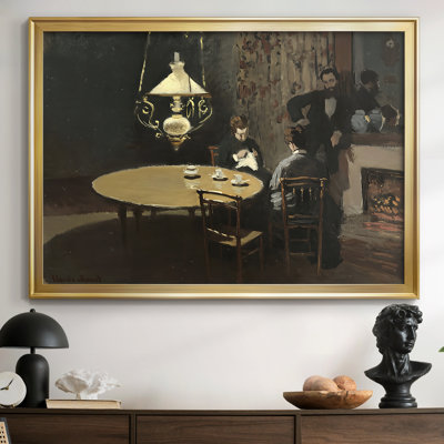 Intérieur, après le souper - Claude Monet - encadré - 1868 - 1869