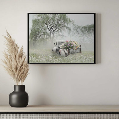 «Vintage Flower Truck» par Lori Deiter, reproduction d'art