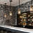 1-Light Modern Contemporary Kitchen Pendant Light Cylinder Seeded Glass Shade