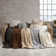 Naes Reversible Embossed Faux Fur and Micro-mink Throw Blanket/Bedding Coverlet