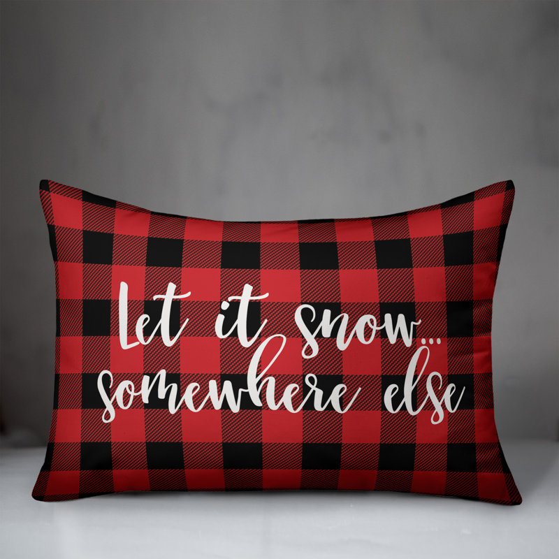 Plaid Throw Pillow
