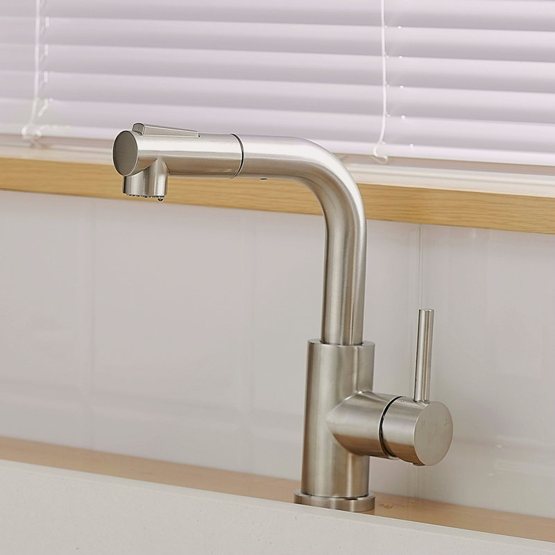 Robinet d'évier, robinets de cuisine avec douchette rétractable, robinet de préparation de mini-bar pour salle de bain