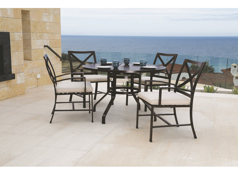 Mulcahey Patio Dining Set, Canvas Granite Sunbrella®