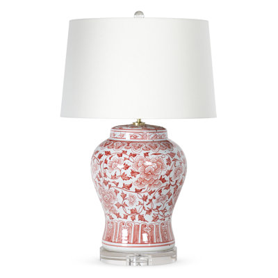 Lampe de table en céramique Briar (rouge)