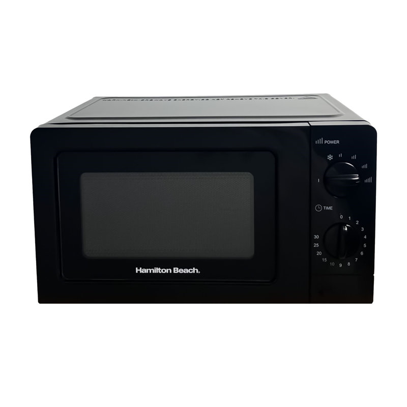 700W 20L Standard Microwave, Black