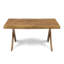 Table basse EAGLEWOOD en bois d'acacia avec finition sablée pour un décor extérieur rustique et durable