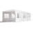 10 Ft. W x 28 Ft. Steel Party Tent Wedding Camping Canopy