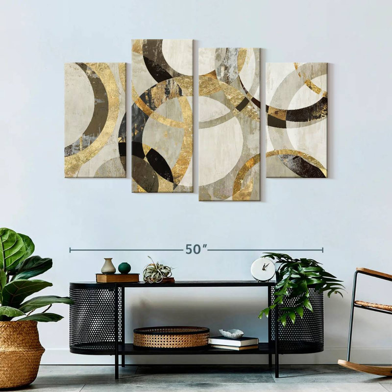 «Overlaps», reproduction d'art sur toile, H 52 po x l 32 po x P 1,25 po