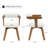 Modern 360 Degree Upholstered Swivel Home Office Desk Chair-1029082995