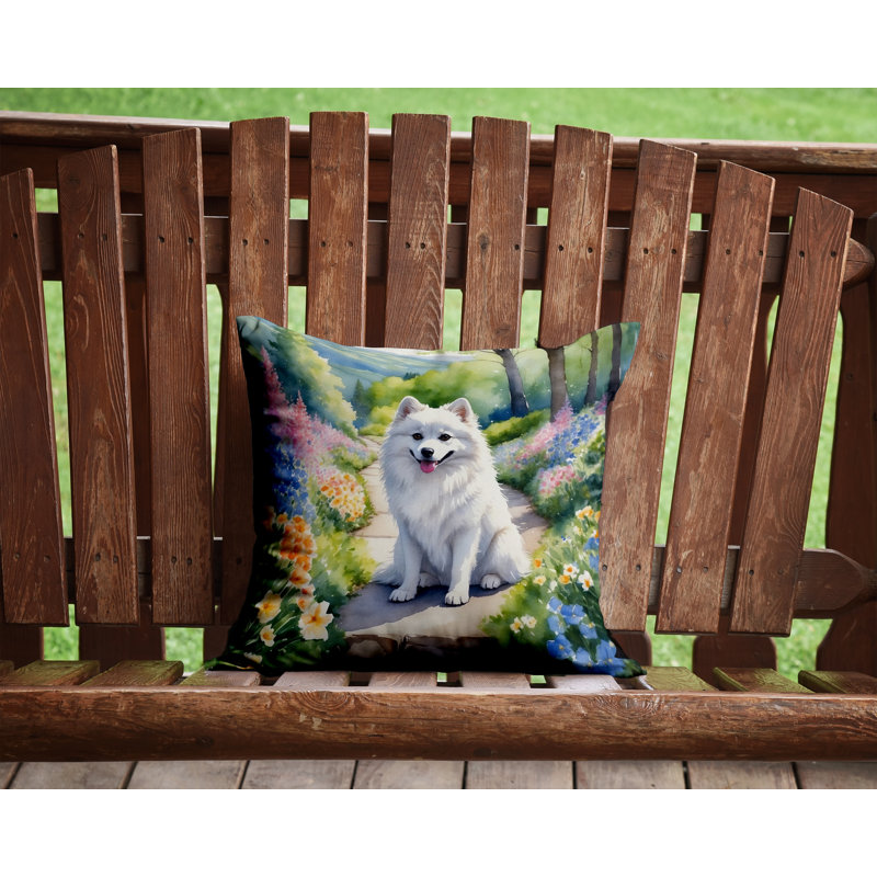 Coussin décoratif intérieur / extérieur Spring Path, H 14 po x l 14 po