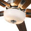 Ventilateur de plafond blanc 52 po + ampoule DEL Erikson-103256117-103256115
