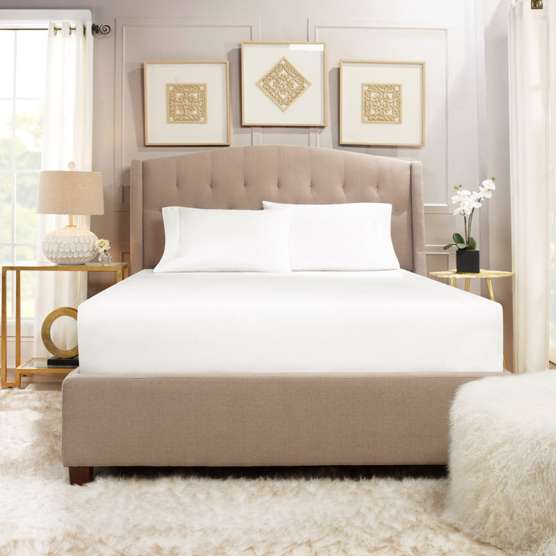 Microfiber Sheet Set, White, Full Sheet Set with 2 Pillowcases