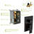 Wall Mounted Dual Shower Head Square System - 10 Inch, Oil Rubber Bronze Inch-127368456