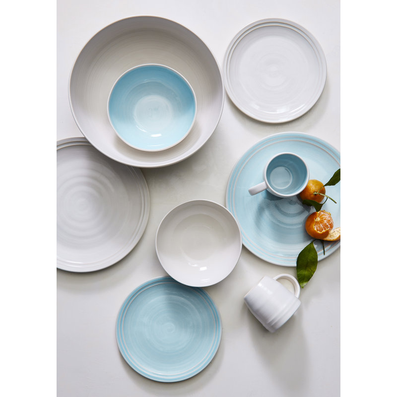 Service de vaisselle 4 pièces Canvas Home Lines, Blanc