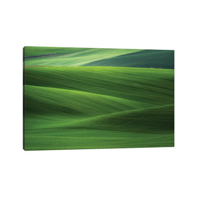 Europe, Czech Republic. Moravia Wheat Fields. by Jaynes Gallery - Wrapped Canvas Print