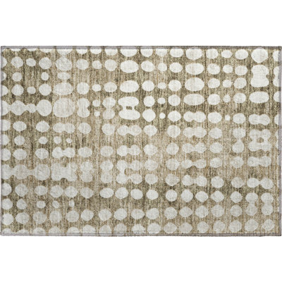 Premium Machine Washable Prisco Taupe Rug