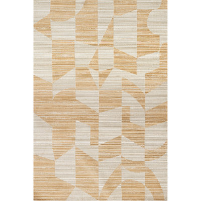 Aranea Abstract Machine Washable Indoor/Outdoor Area Rug