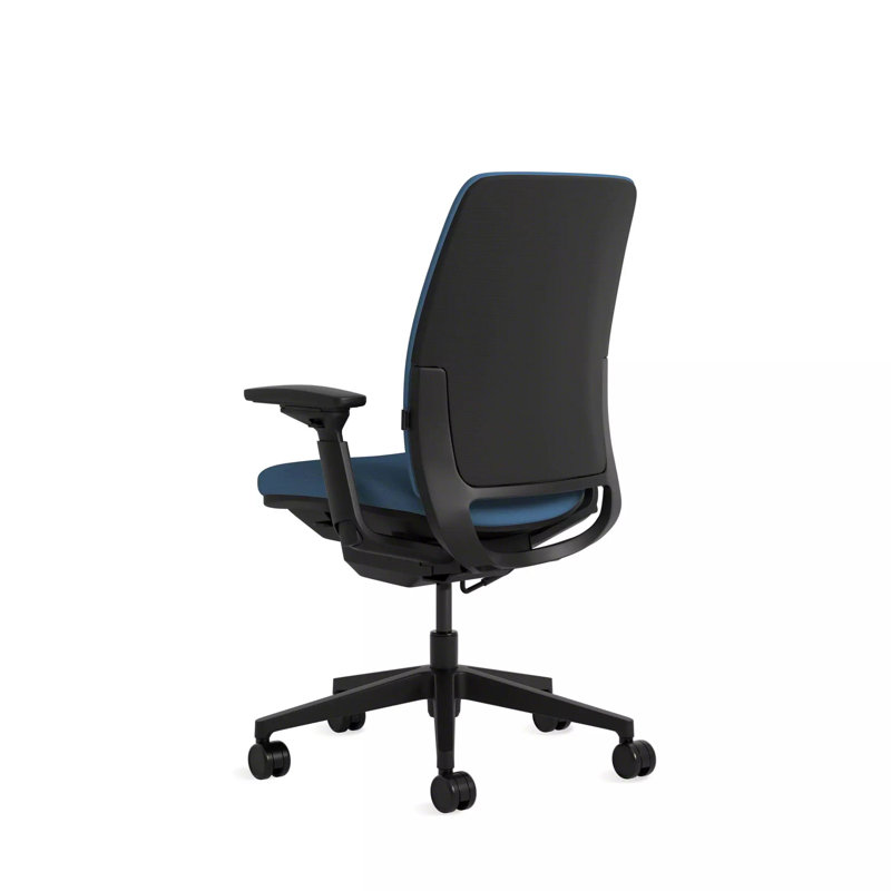 Steelcase Amia Ergonomic Task Chair, Hard Floor, Black, Harbor