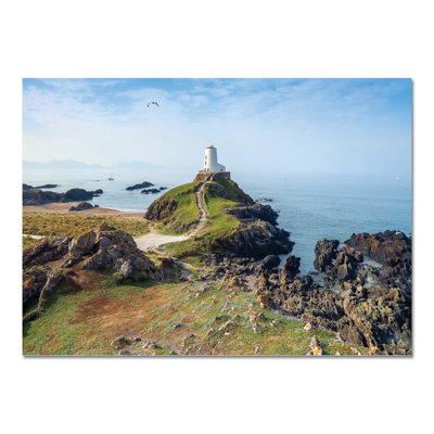 White Lighthouse by Giallobus - No Frame Print on Plastic / Acrylic
