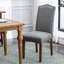 Chaise parsons capitonnée en lin rembourré-1032295277