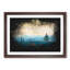 Edinburgh Skyline In Scotland Paint Splash - Framed Print-56915674-56915675