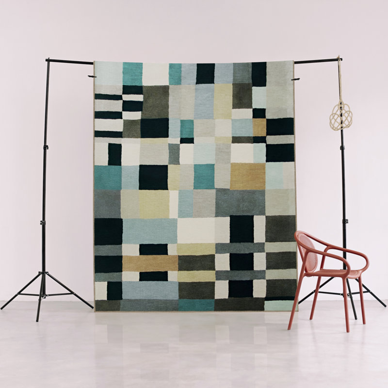 Seral Performance Washable Geometric Indoor / Outdoor Rug, Rectangle 4'7" x 6'7"