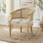 Fauteuil d'appoint en bois d'hévéa