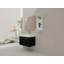 Meuble-lavabo mural 30 po avec lavabo et support de rangement, lavabo en résine à rebords épais, ensemble KD-130627919-130627920