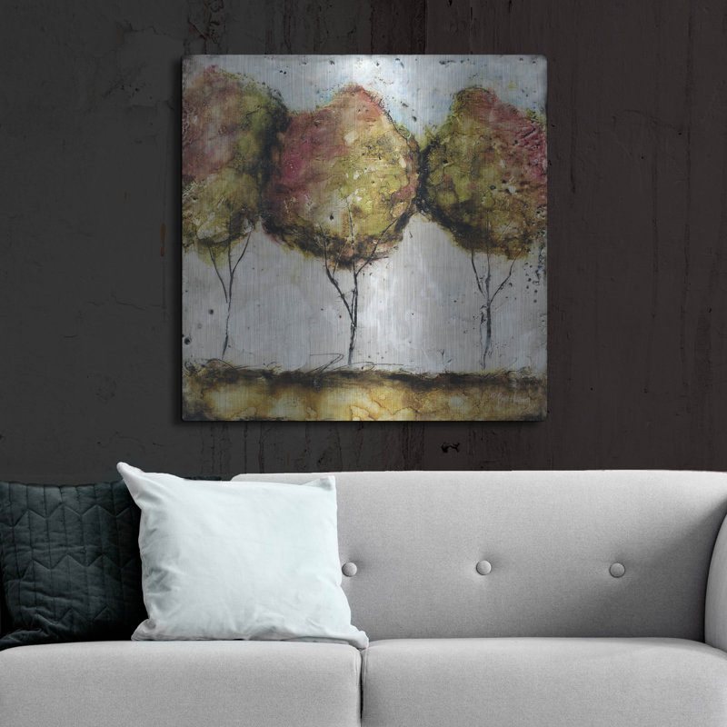«A Fall Stroll» par Britt Hallowell, H 36 po x l 36 po