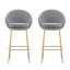 Ensemble de 2 tabourets de bar rembourrés Celano