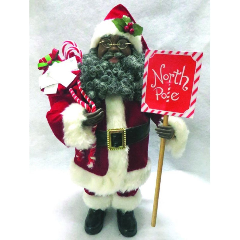 Père Noël afro-américain au pôle Nord