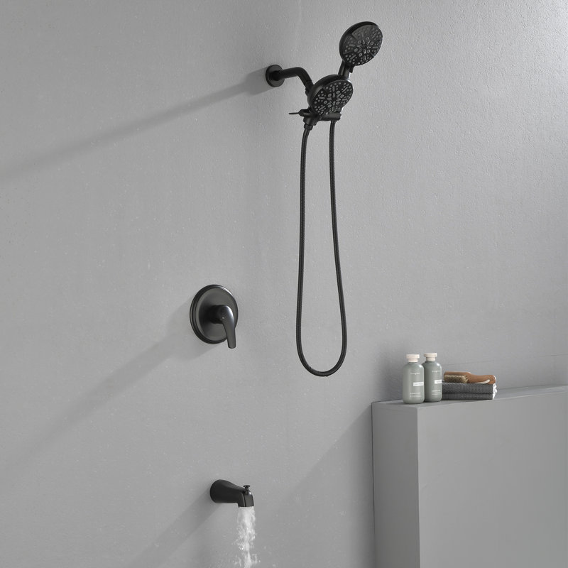 All-In-One Kit with Rough in-Valve, Matte Black