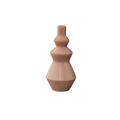 Ceramic Vase Gloss Finish Light Pink