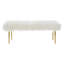 Sabrina Faux Fur Upholstered Bench