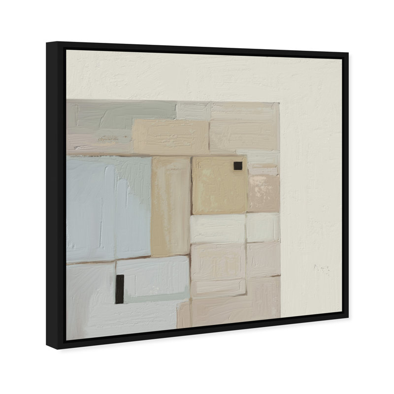 Softness Print by Oliver Gal, 13"H x 13"W, Black Floater Frame