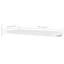 Ensemble de 4 tablettes murales blanches - 31,5 po - Rangement flottant moderne pour la décoration intérieure