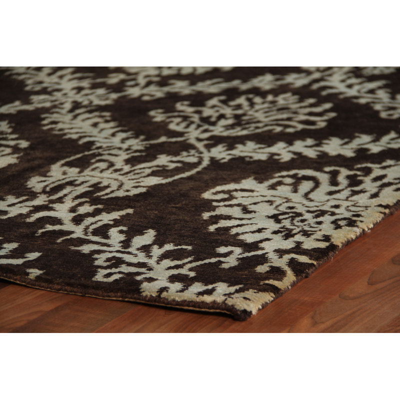 Metro Wool Damask Area Rug, Rectangle 12' x 15'