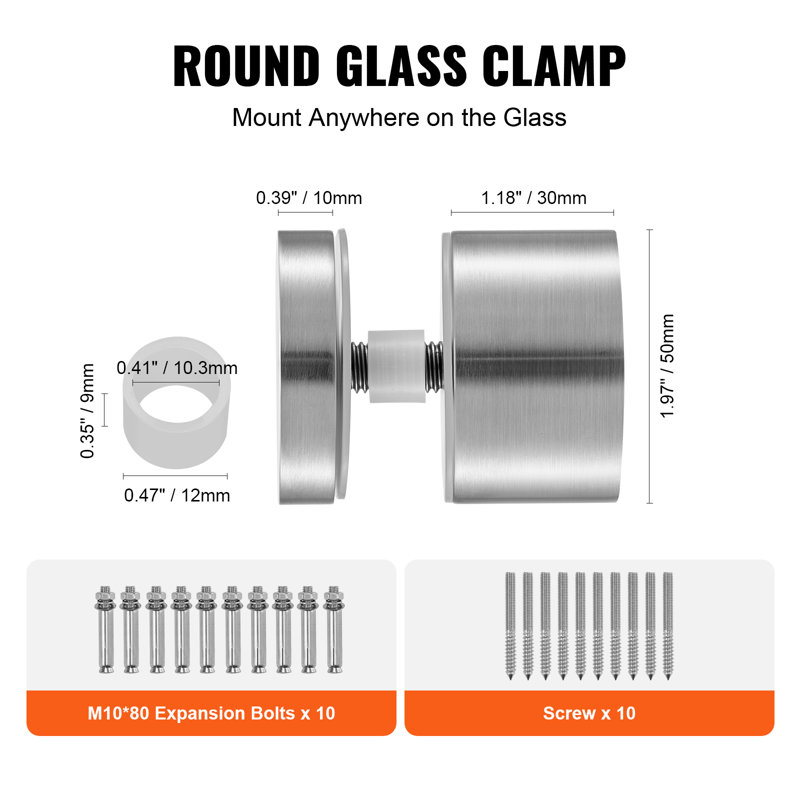 1" H × 1" W Butt Bearing 10 Pack Door Hinges