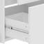 Meuble-lavabo blanc de 76 cm (30 po), lavabo en céramique, tiroirs à fermeture amortie, extérieur cannelé et rangements bien pensés. Meuble-lavabo blanc de 76 cm (30 po), équipé d'un comptoir, d'un mécanisme et d'un style complets.
