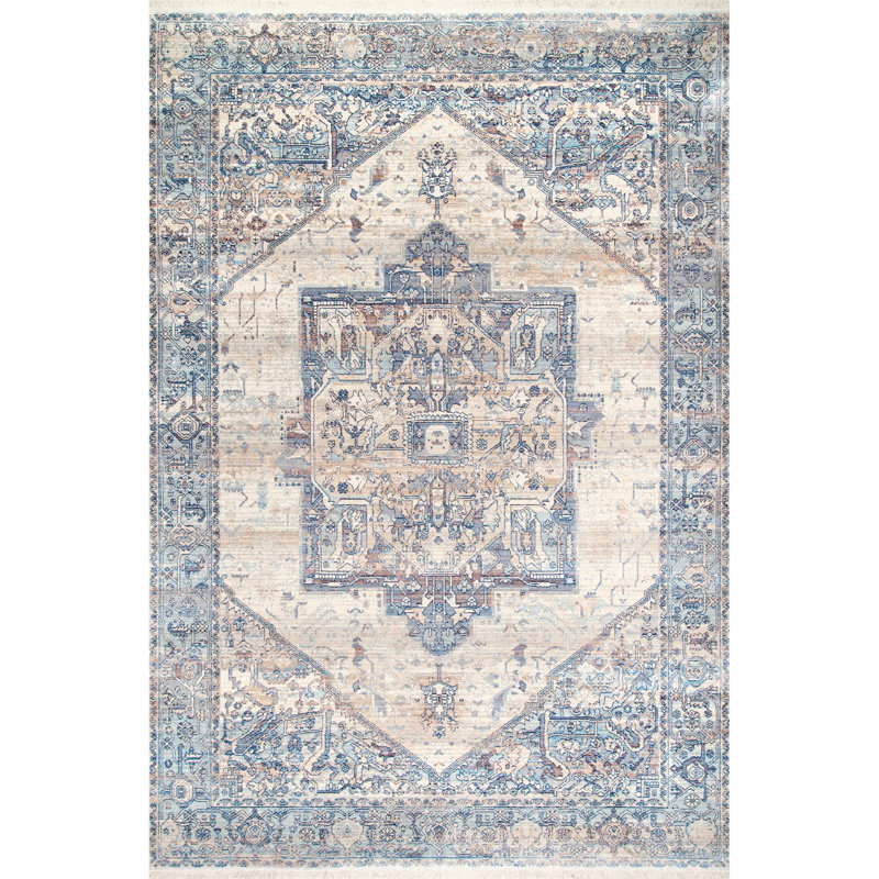 Alieda Oriental Indoor Rug, Square 5'