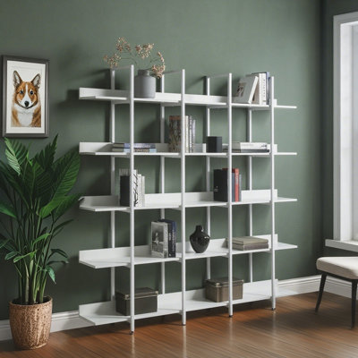 179.6cm H x 180.1cm W Steel Bookcase