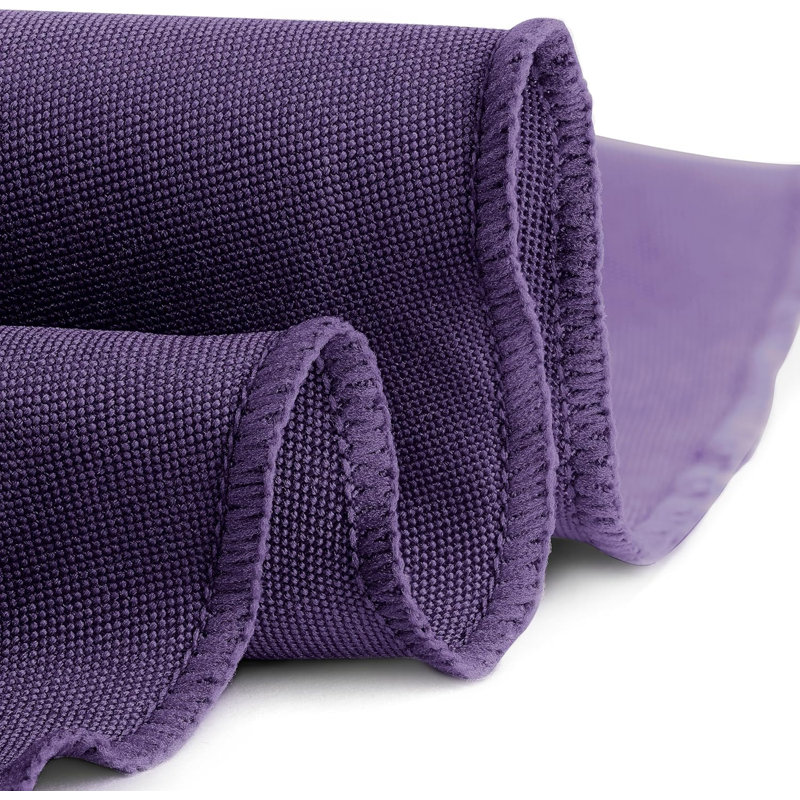 Ambee Round No Pattern Polyester Tablecloth, 108" Round, Purple