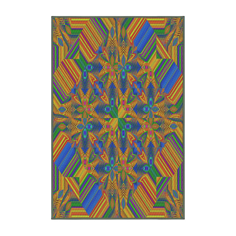 Abstract Indoor Rug, Rectangle 5' x 7'