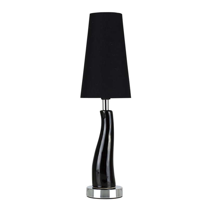 Lolita Ceramic Touch 43cm Table Lamp, Black, LED